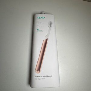 Quip Electric Toothbrush In Copper Metal, Multiuser Mount + Travel Cover